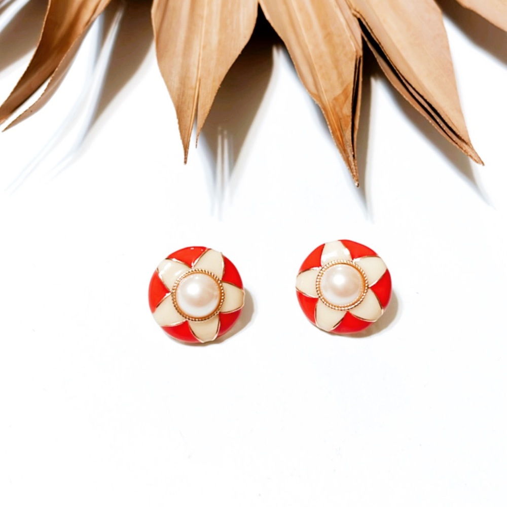 Pearl Flower Earrings